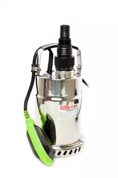 Электрический водяной насос REDVERG RD-SPS400/5, 400Вт, погружной, дренажный, производительность 9 м³/час, глубина погружения 7м, 4.86кг