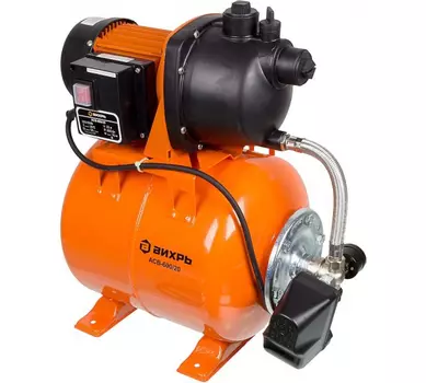 Электрический водяной насос Вихрь АСВ-600/20, 600Вт, поверхностный, насосная станция, производительность 3.3 м/час, глубина погружения 9 м, 10.7 кг (68/1/12)