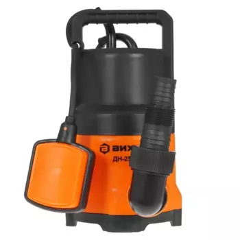 Электрический водяной насос Вихрь ДН-250, 250 Вт, погружной, дренажный, производительность 7.2 м/час, 9.5 кг (68/2/11)