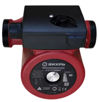 Электрический водяной насос Вихрь СТАНДАРТ Ц-32/8, 245Вт, циркуляционный, центробежный, производительность 10.2 м/час, 2.5кг (68/7/10)