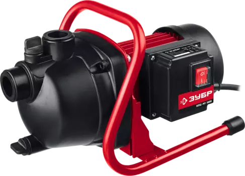 Электрический водяной насос ЗУБР Мастер НПЦ-М1-1000, 1000Вт, поверхностный, центробежный, производительность 4.8 м/час, глубина погружения 8м, 6.9кг (НПЦ-М1-1000)