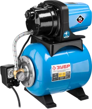 Электрический водяной насос ЗУБР НАС-М3-800-Ч, 800Вт, насосная станция, колодезный, производительность 3.3 м/час, глубина погружения 8м, 13.6кг