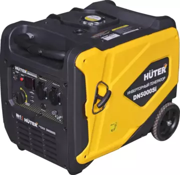 Электрогенератор Huter DN5000Si, однофазный, асинхронный, бензиновый, 5 л.с., 4.5 кВт, 2xEURO 16A (64/10/9)