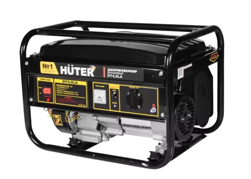 Электрогенератор Huter DY4,0LA, однофазный, синхронный, бензиновый, 7 л.с., 3.3кВт, 1xEURO 16A (64/1/74)