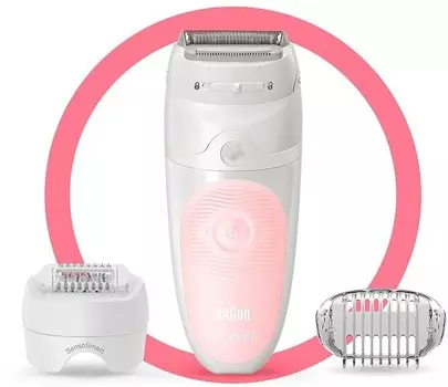 Эпилятор Braun SES5-620 , белый/розовый (SES5-620 )