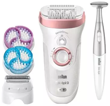 Эпилятор Braun Silk-epil 9 SkinSpa SensoSmart 9/980, белый/фиолетовый (1460757)