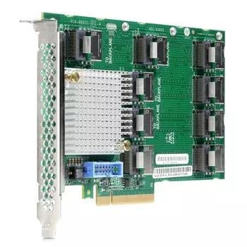 Экспандер HPE DL38X Gen10, SAS/SATA 12G, 28-port (miniSAS), PCI-Ex8 (870549-B21)
