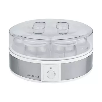 Йогуртница Galaxy Line GL2698 30Вт, белый/серебристый (гл2698л)
