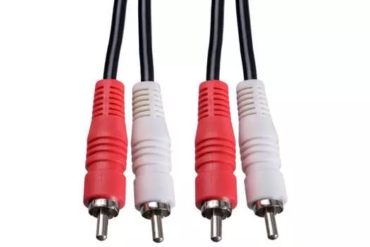 Кабель 2xRCA(M)-2xRCA(M), 1м, черный PERFEO (R3001)