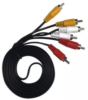 Кабель 3xRCA(M)-3xRCA(M), 3 м, черный EXPLOYD (EX-K-1482)