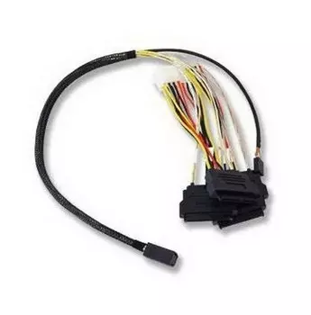 Кабель ACD, SFF-8643 (mini SAS HD) - 4xSFF-8482 (SAS), 1 м (ACD-SFF8643-SAS8482SB-10M)