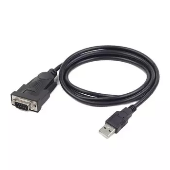 Кабель-переходник (адаптер) USB(Am)-COM(9m), 1.5 м, черный, Cablexpert (UAS-DB9M-02)