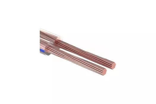 Кабель акустический Rexant BLUELINE, 2x0.5 мм, медь, 10 м, прозрачный/синий (01-6303-10)