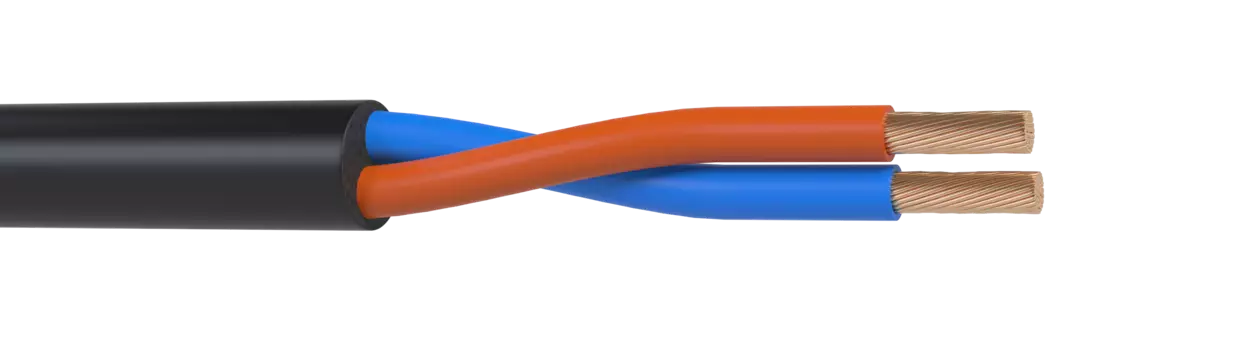 Кабель акустический Wize WSC16100CCA, 2x1.5 мм, 16 AWG CCA, омедненный алюминий (CCA), 100 м, черный (WSC16100CCA)