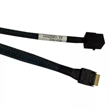 Кабель Amphenol, SFF-8643 (mini SAS HD) - SFF-8654 (SlimLine SAS x4), 80 см (RSL38-2804)