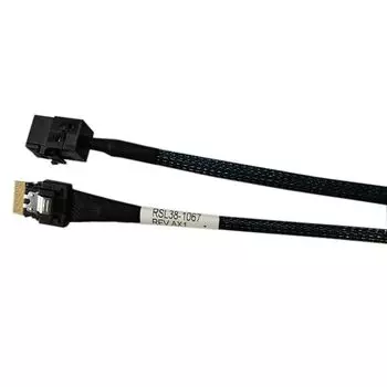 Кабель Amphenol, SFF-8643 (mini SAS HD) - SFF-8654 (SlimLine SAS x4), 1 м (RSL38-1067)