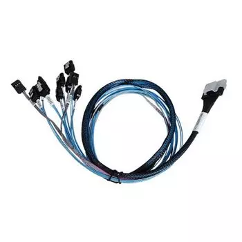 Кабель Areca, SFF-8654 (SlimLine SAS x8) - 8xSATA+SB, 75 см (26II-IC5407-7500-SB)