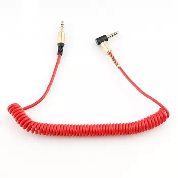 Кабель Cablexpert Jack 3.5(M)-Jack 3.5(M), угловой, блистер , 1.8м, красный (CCAB-02-35MMLC-1.8MR)