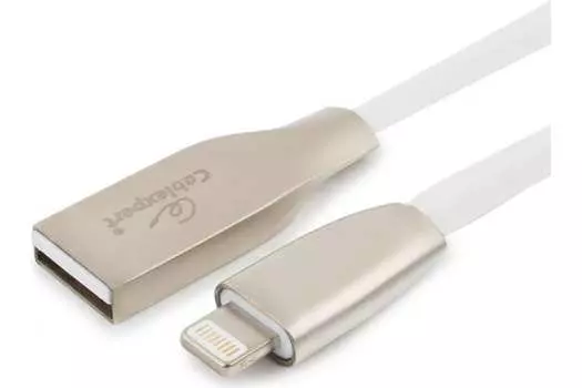 Кабель Cablexpert USB-Lightning, серия Gold, блистер, 3м, белый (CC-G-APUSB01W-3M)