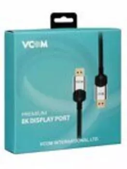 Кабель DisplayPort(20M)-DisplayPort(20M) v1.4 4K, 8K, экранированный, 2 м, черный VCOM (CG635 -2M)