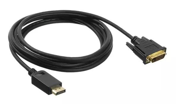 Кабель DisplayPort(20M)-DVI-D(M) v1.1, 3 м, черный Buro (BHP DPP_DVI-3)