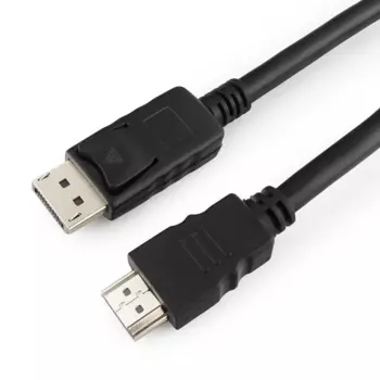 Кабель DisplayPort(20M)-HDMI(19M), 1 м, черный Bion BXP-CC-DP-HDMI (BXP-CC-DP-HDMI-010)