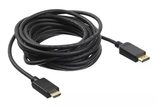 Кабель DisplayPort(20M)-HDMI(19M) v1.2, 5 м, черный Buro (BHP DPP_HDMI-5)