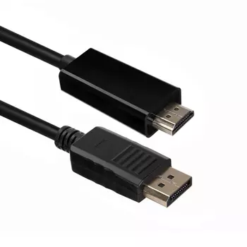 Кабель DisplayPort(20M)-HDMI(19M) v1.2/v1.4 4K, экранированный, 3 м, черный ACD (ACD-DDHM2-30B)