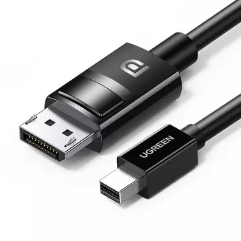 Кабель DisplayPort(20M)-Mini DisplayPort(M) v1.4, 8K, экранированный, 1.5м, черный UGREEN DP117 (80663)