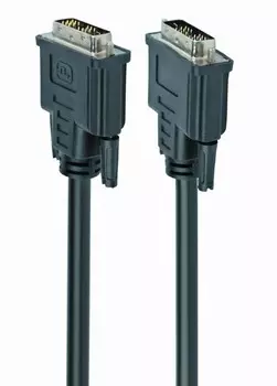 Кабель DVI-D(19M)-DVI-D(19M), экранированный, ферритовый фильтр, 1.8 м, черный Cablexpert (CC-DVIL-BK-6)