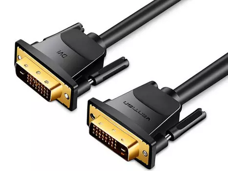 Кабель DVI-D(25M)-DVI(25M), 1.5 м, черный Vention EAABG (EAABG)