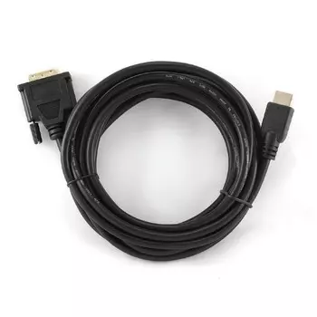 Кабель HDMI(19M)-DVI(19M), экранированный, 4.5 м, черный Cablexpert (CC-HDMI-DVI-15)