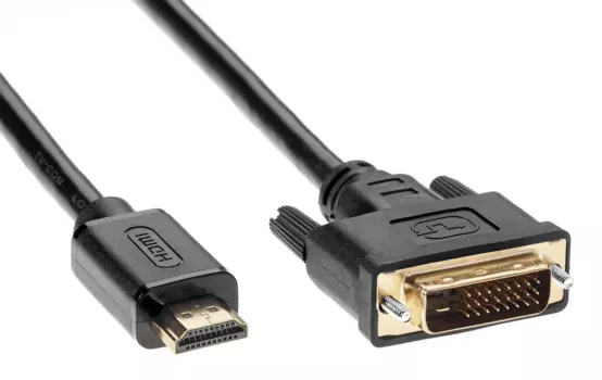 Кабель HDMI(19M)-DVI-D(25M) Dual Link, 3 м, черный TV-COM (LCG135E-3M)