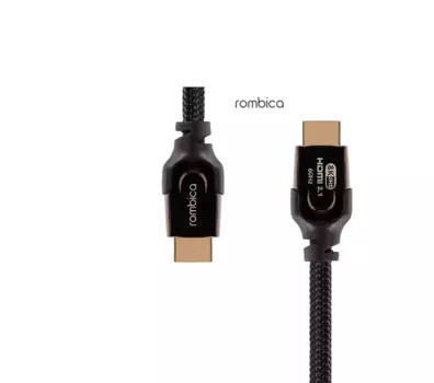 Кабель HDMI(19M)-HDMI(19M) 4K, экранированный, 1м, черный Rombica (CB-DX10)