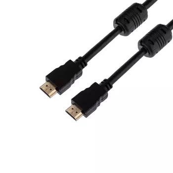 Кабель HDMI(19M)-HDMI(19M) 4K, экранированный, ферритовый фильтр, 10м, черный Proconnect (17-6208-6)