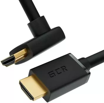 Кабель HDMI(19M)-HDMI(19M) прямой+верхний угол v2.0 4K, 3 м, черный Greenconnect GCR-52320 (GCR-52320)