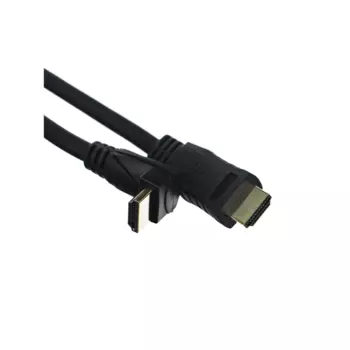 Кабель HDMI(19M)-HDMI(19M) угловой v2.0 4K, 3 м, черный VCOM (CG523-3M)