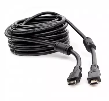 Кабель HDMI(19M)-HDMI(19M) v1.4 4K, экранированный, ферритовый фильтр, 15 м, черный Cablexpert (CCF2-HDMI4-15M)