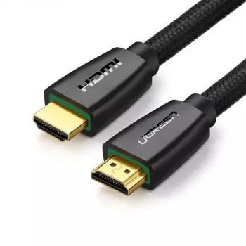 Кабель HDMI(19M)-HDMI(19M) v1.4 4K, экранированный, 3 м, черный UGREEN HD118 (40411)