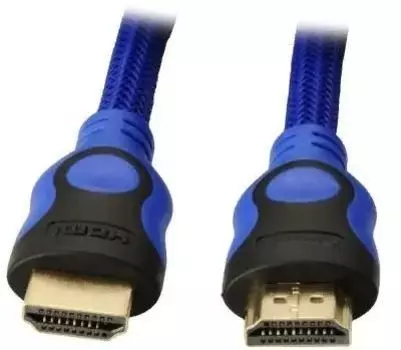 Кабель HDMI(19M)-HDMI(19M) v1.4, экранированный, ферритовый фильтр, 20 м, черный/синий PREMIER (5-813bl 20.0)