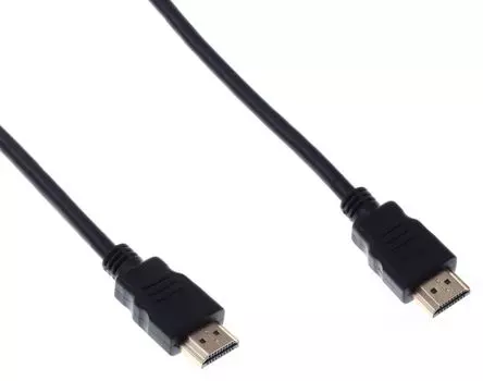 Кабель HDMI(19M)-HDMI(19M) v1.4 4K, экранированный, 2 м, черный Buro (HDMI-V1.4-2MC)
