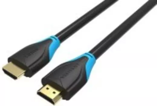Кабель HDMI(19M)-HDMI(19M) v1.4, High speed with Ethernet, 2м, черный Vention (VAA-B01-L200)