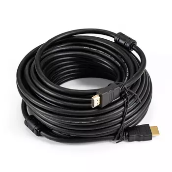 Кабель HDMI(19M)-HDMI(19M) v1.4b, ферритовый фильтр, 15 м, черный Exegate EX-CC-HDMI-15.0F (EX294694RUS)