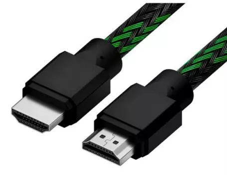 Кабель HDMI(19M)-HDMI(19M) v2.0 4K, 1 м, черный/зеленый 4PH (4PH-R90011)