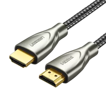 Кабель HDMI(19M)-HDMI(19M) v2.0 4K, 8K, экранированный, 1.5 м, серый UGREEN HD131 (50107)
