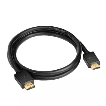 Кабель HDMI(19M)-HDMI(19M) v2.0 4K, экранированный, 1.5 м, черный Greenconnect (GCR-HM411-1.5m)