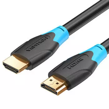 Кабель HDMI(19M)-HDMI(19M) v2.0 4K, 10 м, черный/синий Vention (AACBL)