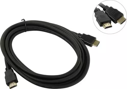 Кабель HDMI(19M)-HDMI(19M) v2.0 4K, 3 м, черный Exegate EX-CC-HDMI2-3.0 (EX287731RUS)