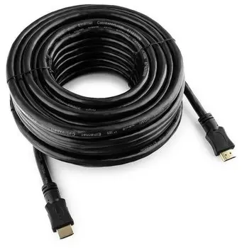 Кабель HDMI(19M)-HDMI(19M) v2.0 4K, экранированный, 15 м, черный Cablexpert Light (CC-HDMI4L-15M)