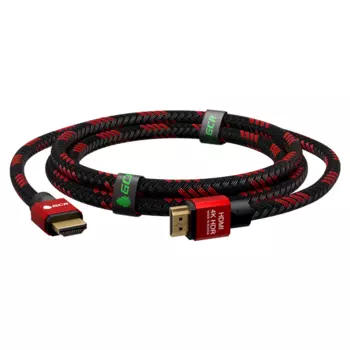 Кабель HDMI(19M)-HDMI(19M) v2.0 4K, экранированный, 30 см, красный Greenconnect (GCR-52289)